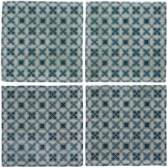 Ormeaux Blue on Mint